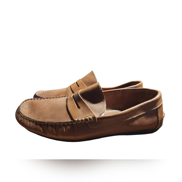 **Florsheim Men’s Penny Loafers in Tan Leather - Size 13** - Picture 3 of 6